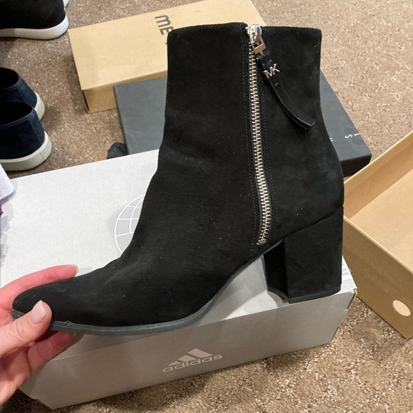 Michael Kors Shoes - Michael Kors black suede ankle boots, size 9